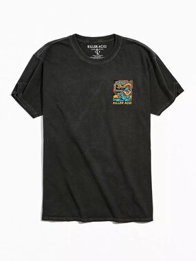 Killer Acid. Black Graphic Tee. Size Medium.